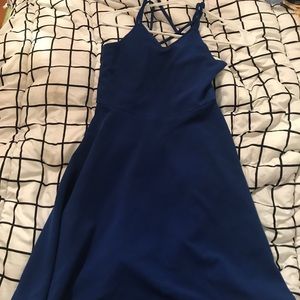 small, blue zunie mini dress